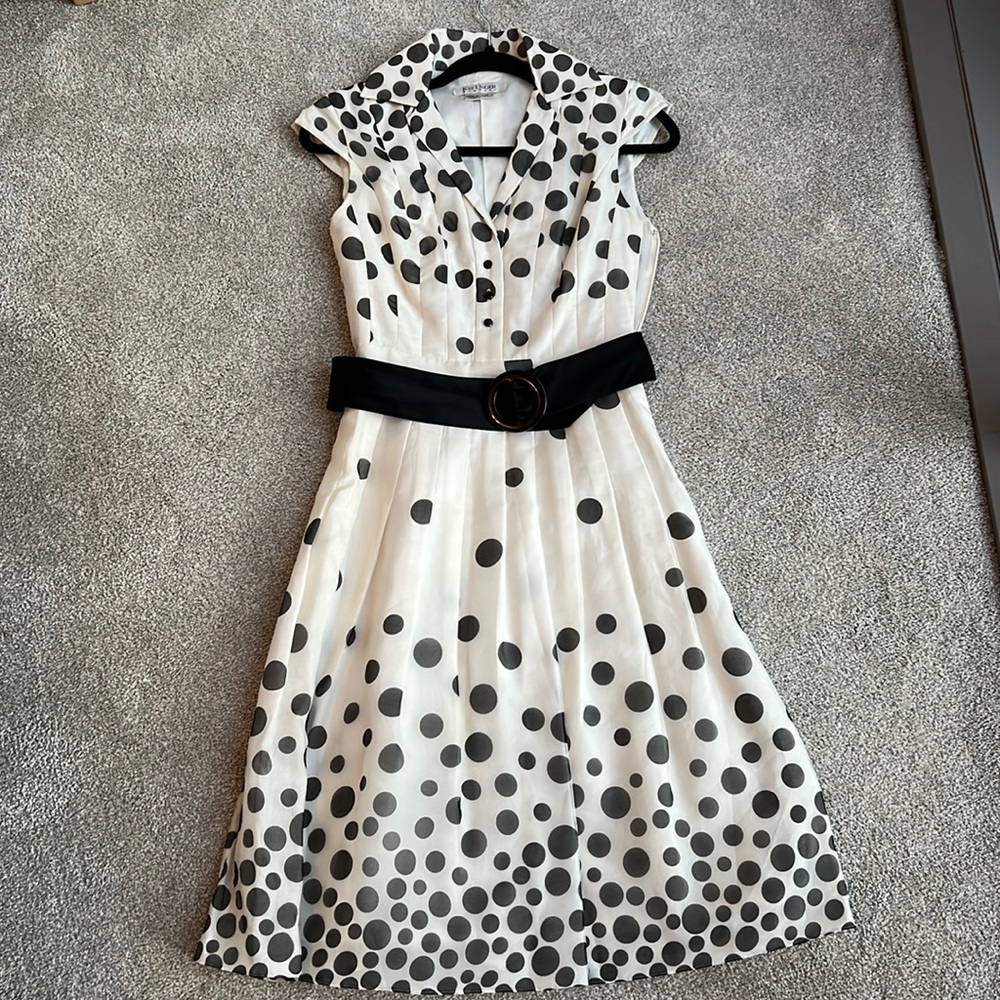 White and Black Dress